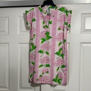 Jayes Studio Pink Hydrangea Print Shift Night Dress